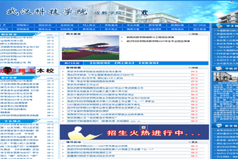 【學校網站建設】武漢科技學院成教學院